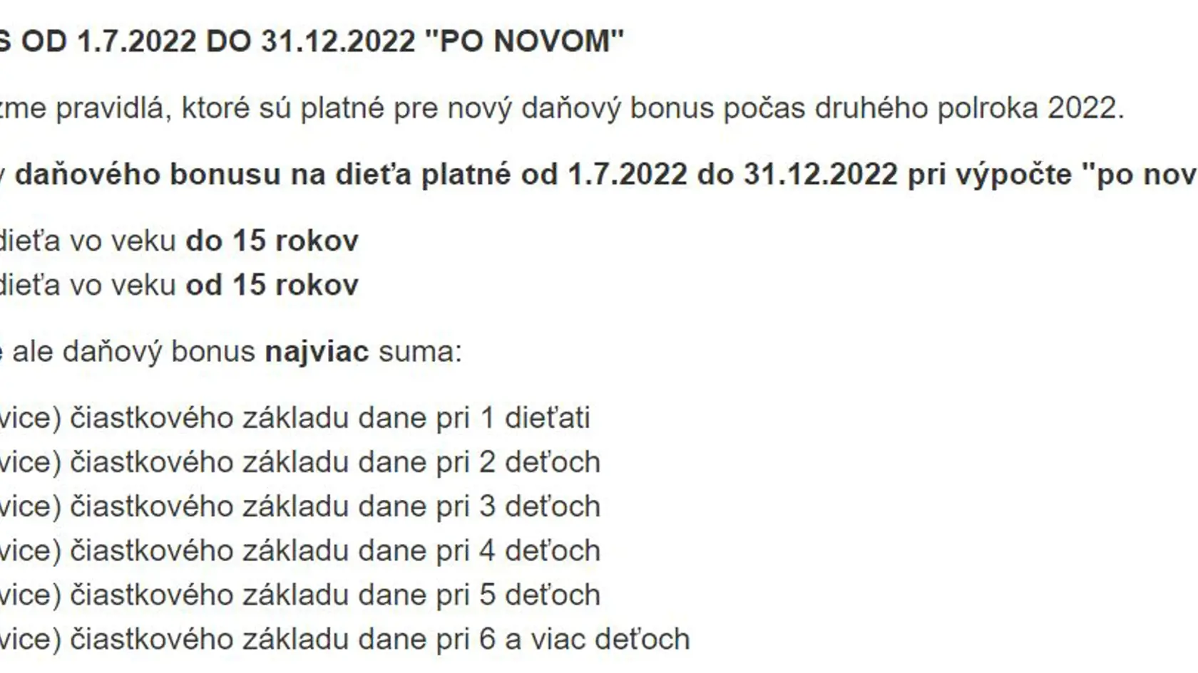 Jozef Mihál vysvetľuje daňový bonus "po novom".