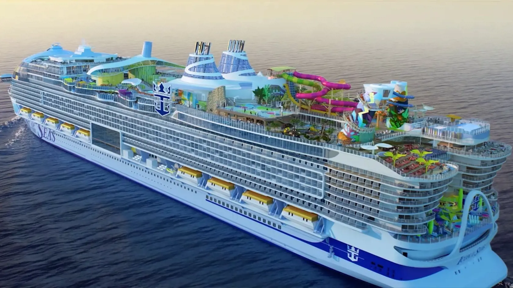 Najväčšia výletná loď na svete s názvom Icon of the Seas (Ikona morí) sa pýši viacerými prvenstvami a je päťkrát väčšia ako legendárny Titanic. Na svojej palube má 40 barov a reštaurácií a najväčší palubný akvapark na svete. Luxusnú dovolenku na kolose za 1,5 miliardy eur si však vedia dopriať len tí bohatší z nás. Cena lístka sa totiž pohybuje v tisíckach eur.
