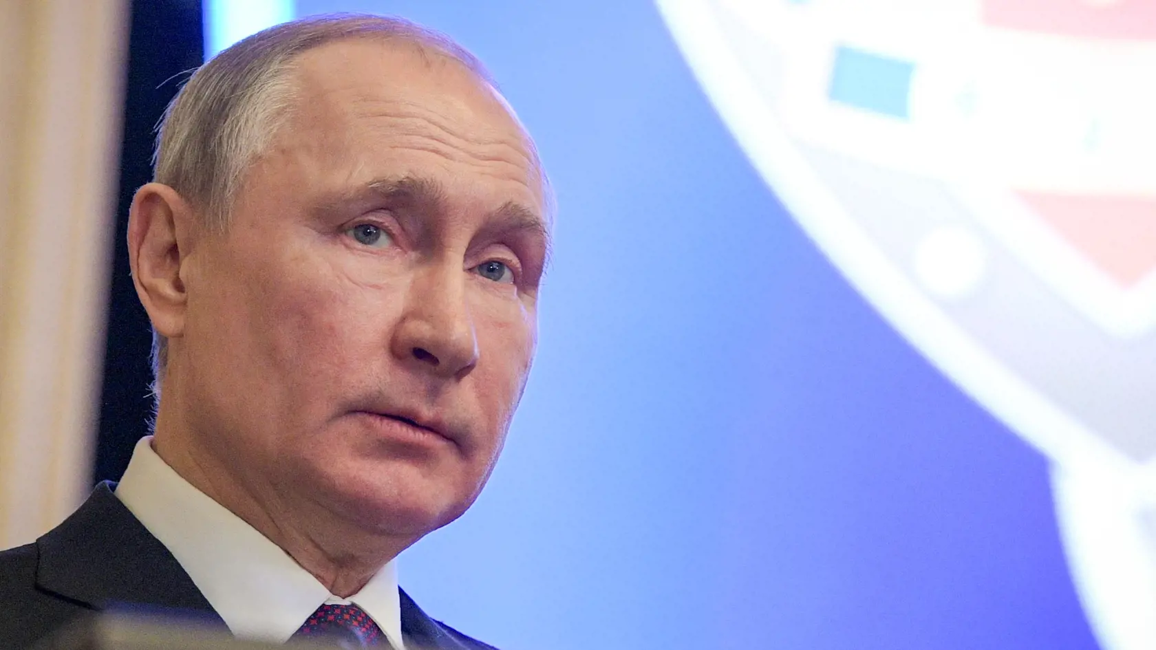 Na snímke ruský prezident Vladimir Putin reční na  schôdzke s vedením Federálnej bezpečnostnej služby (FSB) v Moskve 20. februára 2020. Putin vyjadril vďačnosť Washingtonu za poskytnutie informácií, ktoré pomohli zabrániť teroristickému útoku v Rusku koncom roka 2019. Sľúbil, že Moskva pomôže Washingtonu bojovať proti terorizmu.