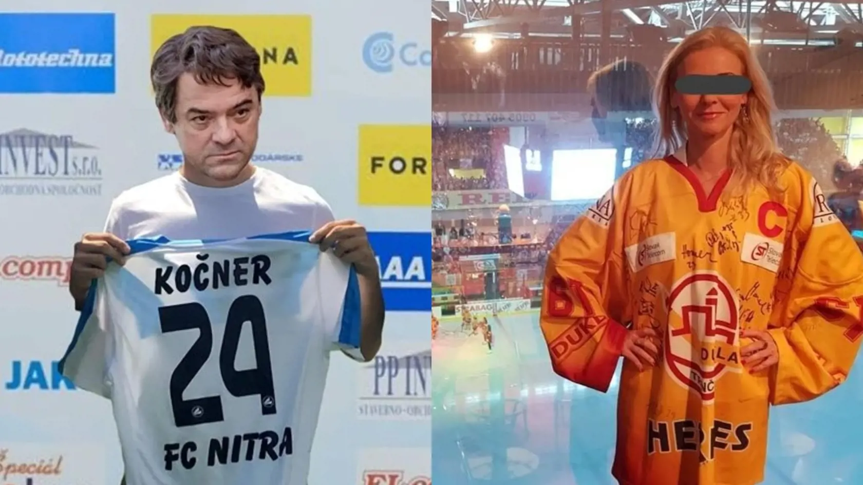 Marian Kočner sedí v Nitre vo vyšetrovacej väzbe. Monika Jankovská bola nedávno fandiť hokejistom z Trenčína.