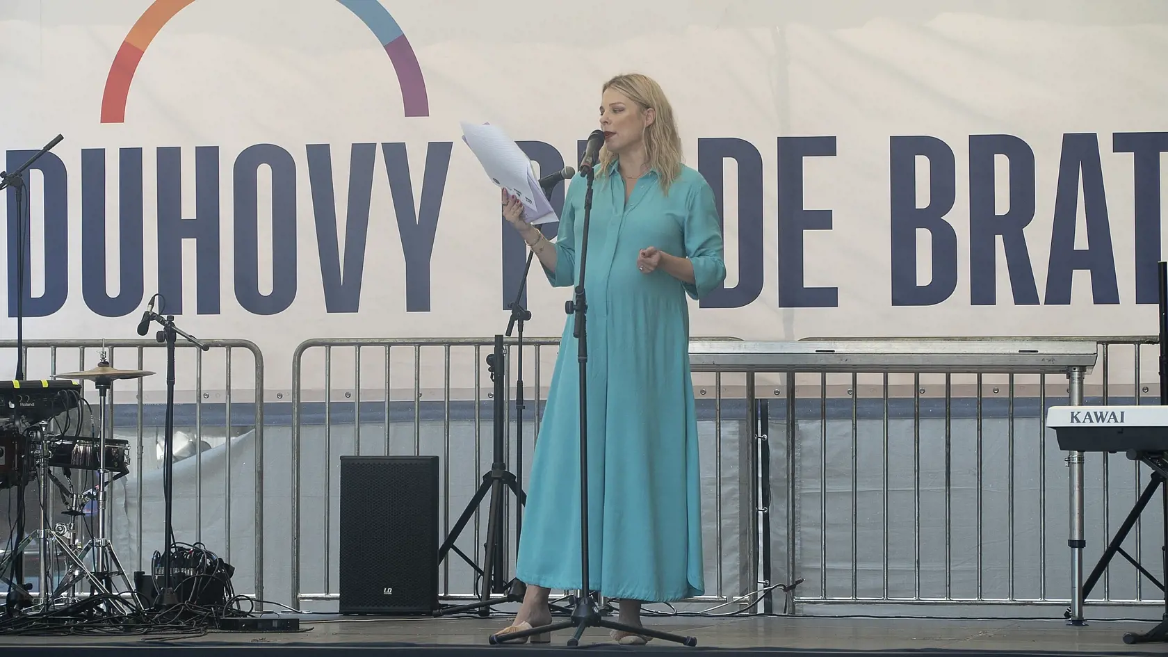 Veronika moderovala Dúhový PRIDE v Bratislave.