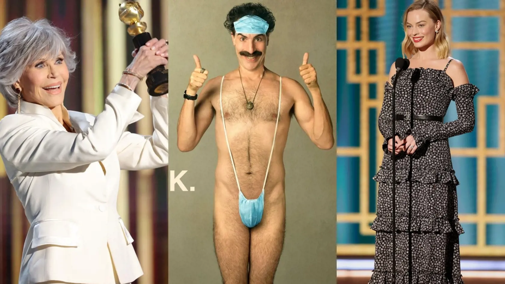 Borat 2 a Nomadland bodovali na Zlatých glóbusoch v hlavných kategóriách.