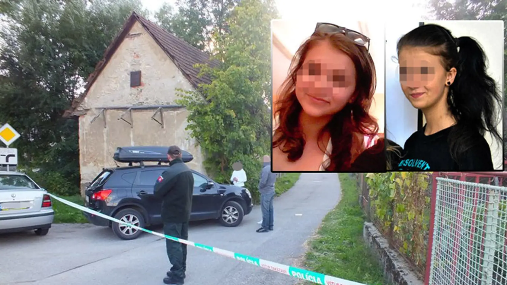 MARTINA (✝ 13, vpravo) : Zomrela so  staršou sestrou Veronikou (✝ 15).