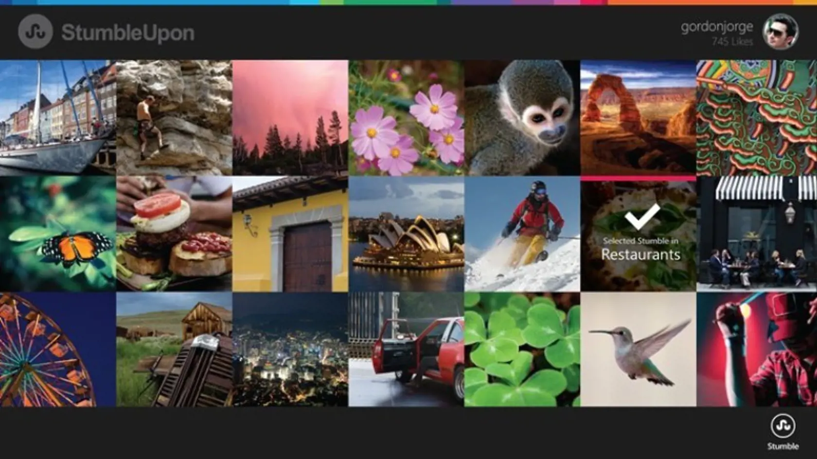 Aplikácia StumbleUpon zjednodušuje hľadanie na webe.