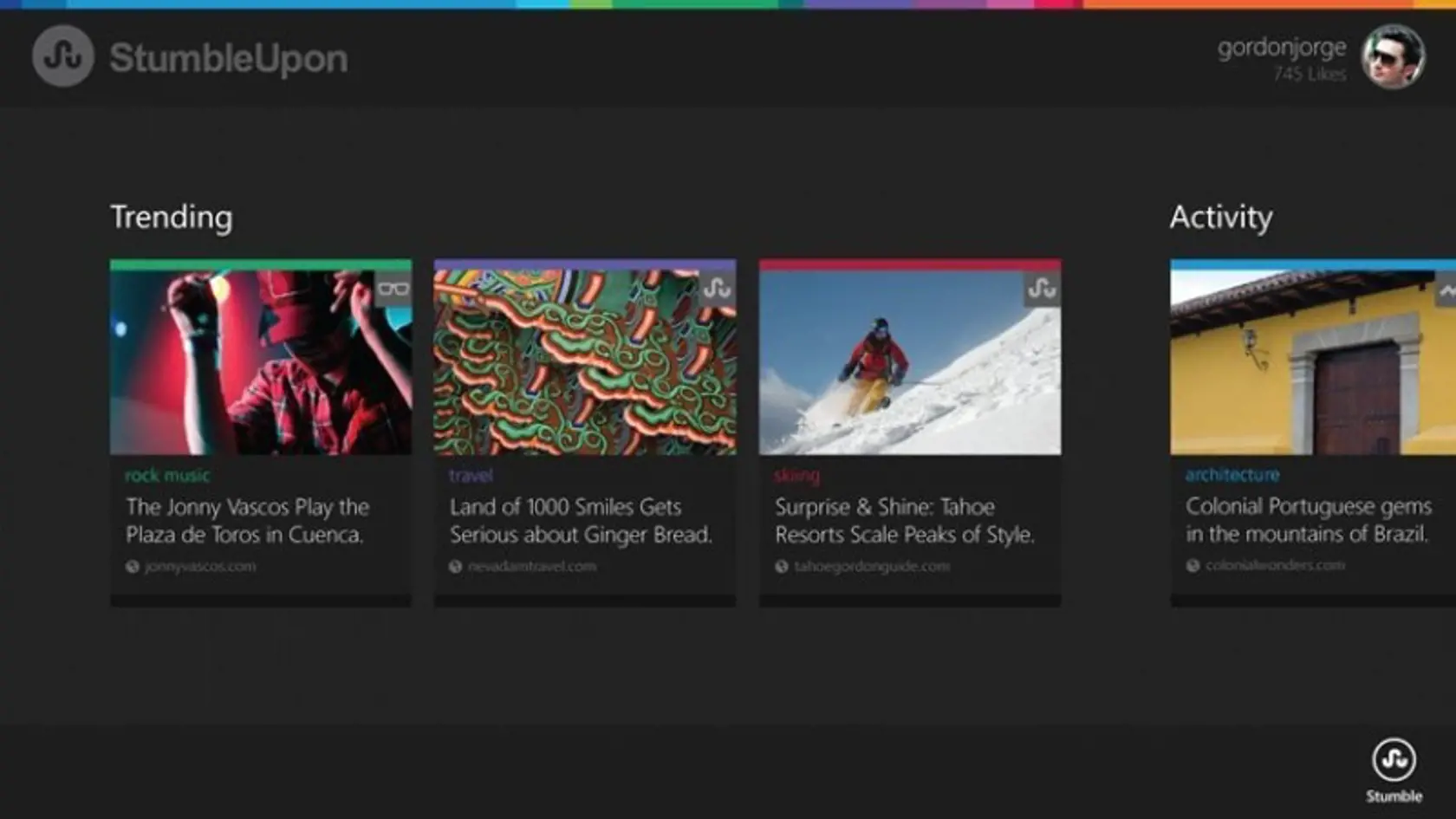Aplikácia StumbleUpon zjednodušuje hľadanie na webe.