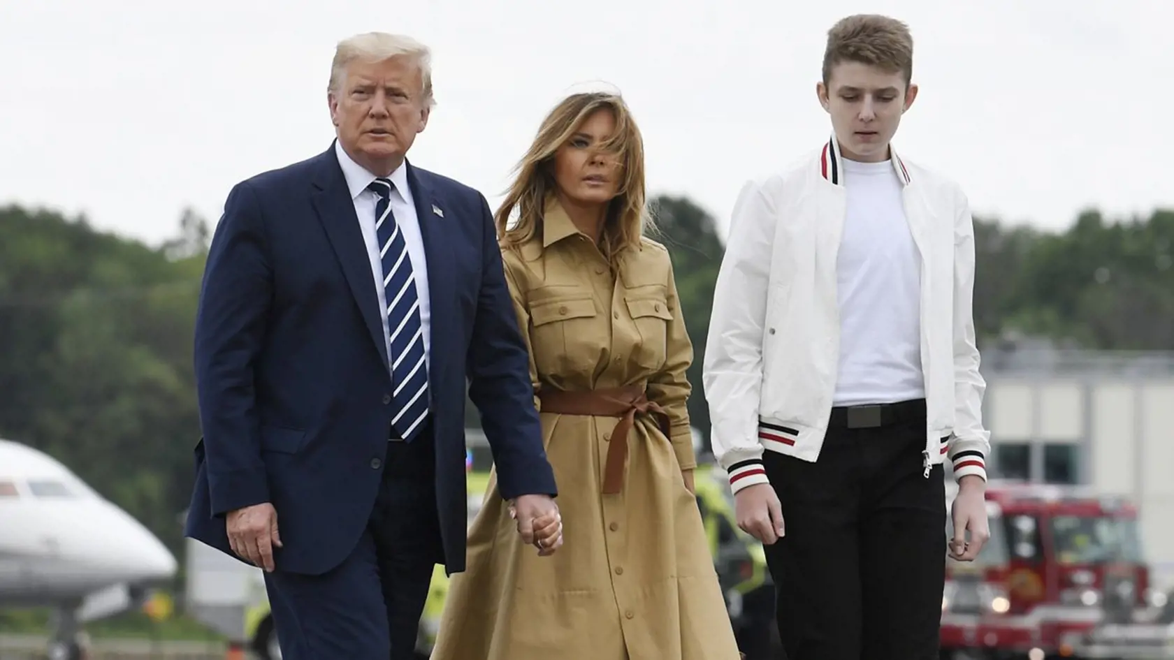 Donald, Melania a Barron Trumpovci