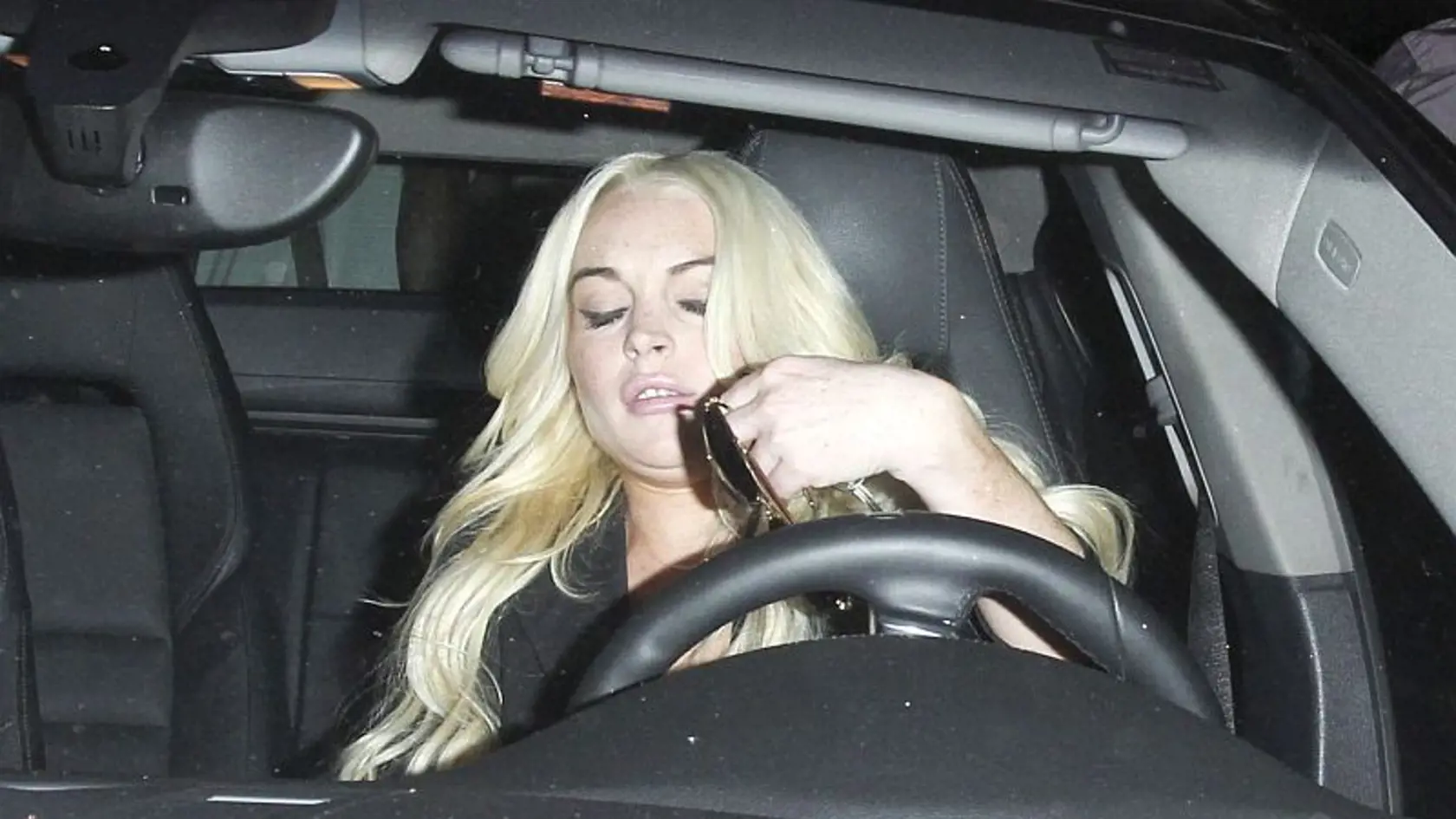 Lindsay Lohan za volantom