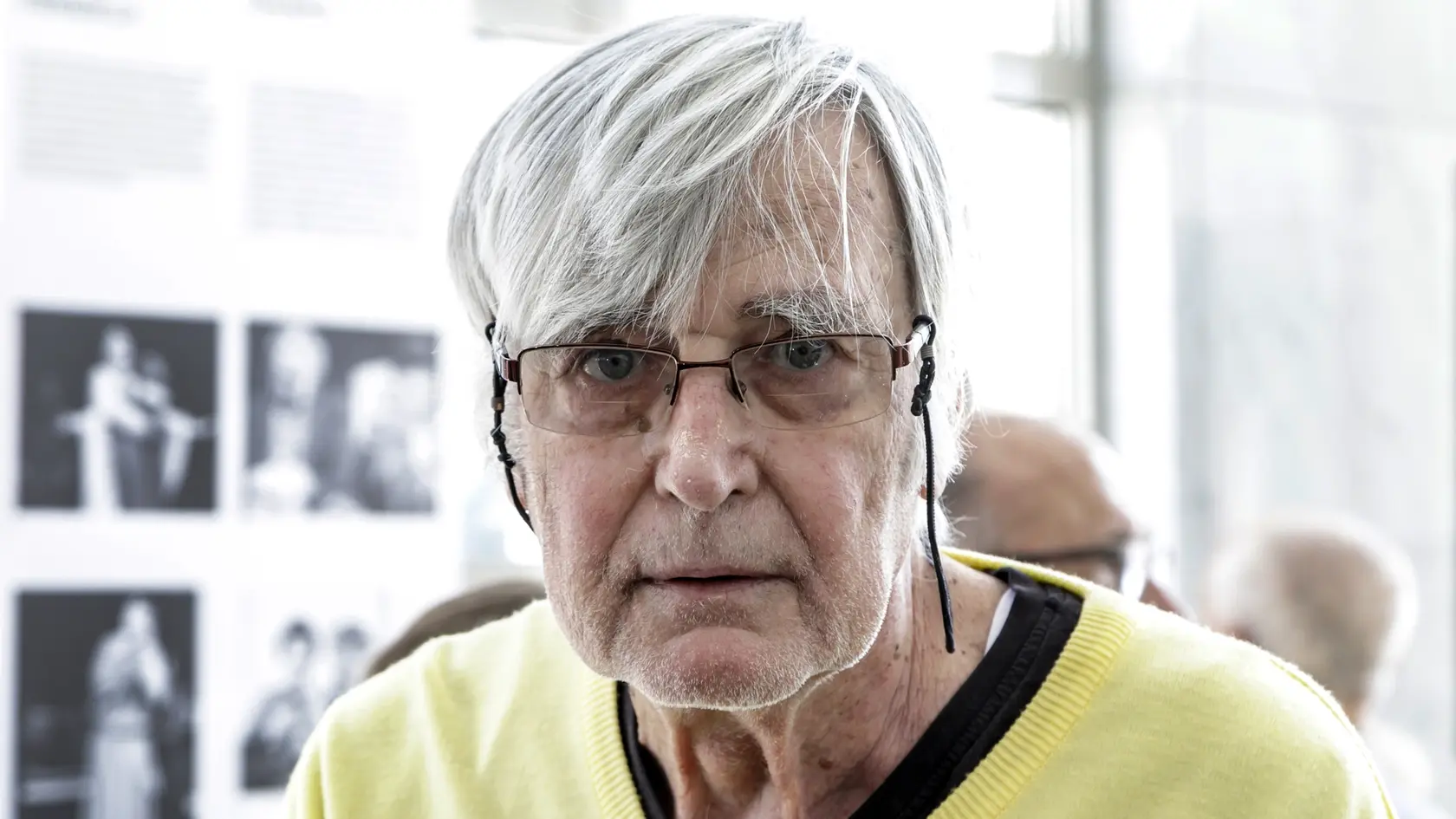 Na snímke divadelný a filmový herec Dušan Jamrich počas vernisáže výstavy Ľubica Krénová: Ladislav Chudík. Divadelný ústav v spolupráci so Slovenským národným divadlom (SND) pripravili redizajn výstavy venovanej životu a umeleckej tvorbe Ladislava Chudíka. Výstava je prierezom jeho hereckej činnosti nielen na doskách Slovenského národného divadla. Zároveň je poctou k nedožitému životnému jubileu – 100. výročiu narodenia. Výstava vo foyer SND potrvá do 22. 6. 2024. V Bratislave 22. mája 2024. FOT