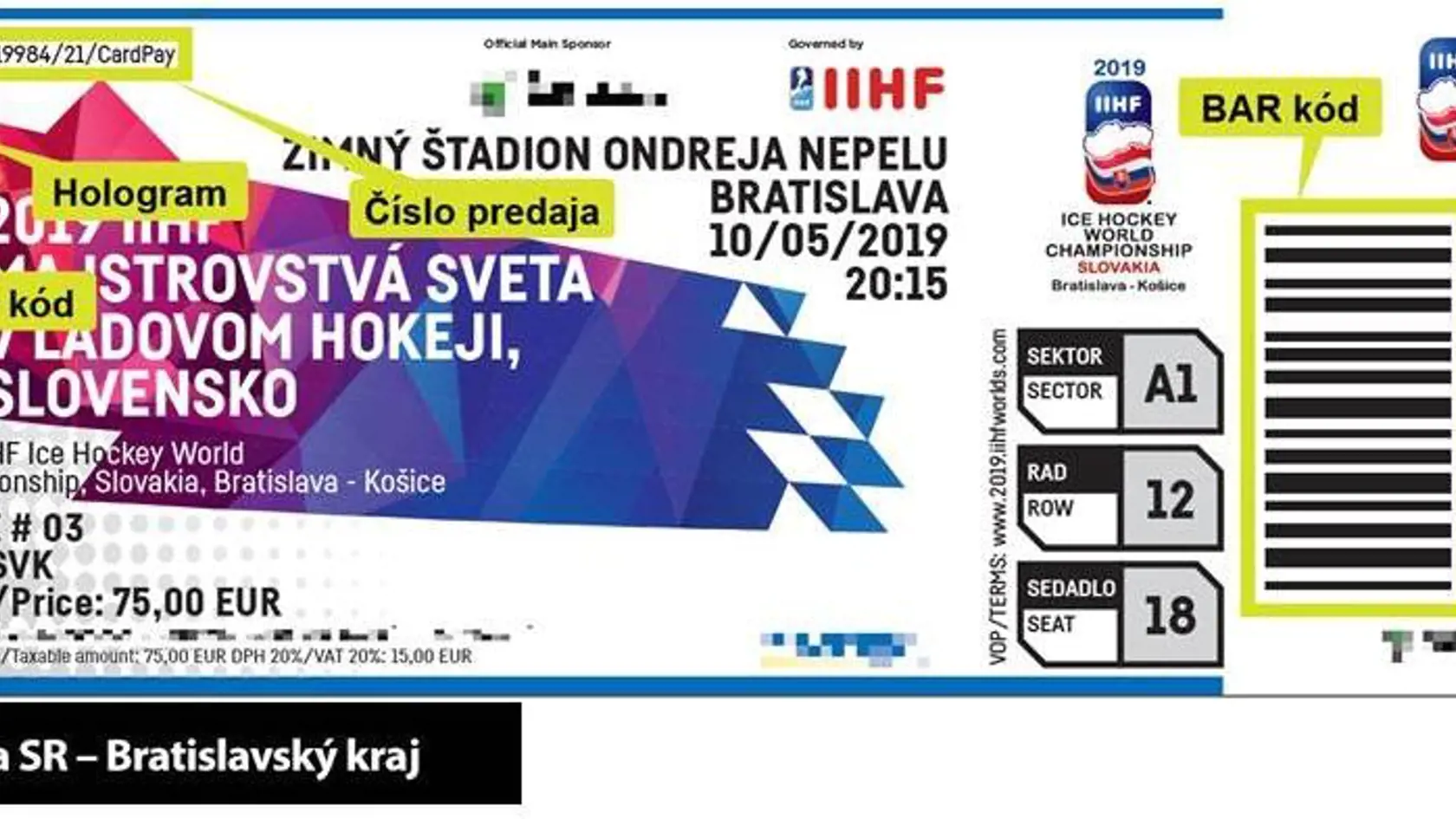 Lístky na MS v ľadovom hokeji