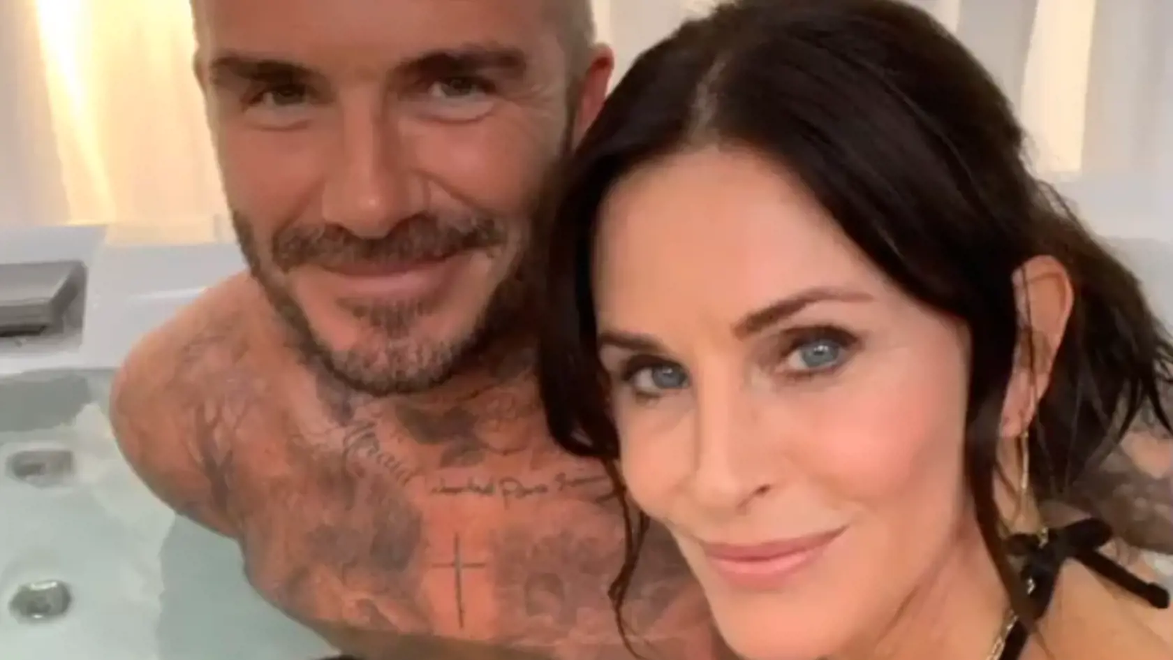 Courteney Cox a David Beckham