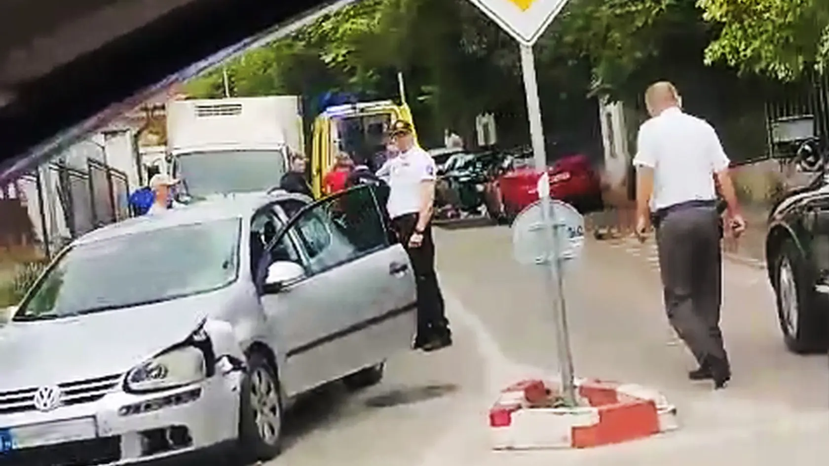 K nehode došlo na Svätourbanskej ulici v Nitre.