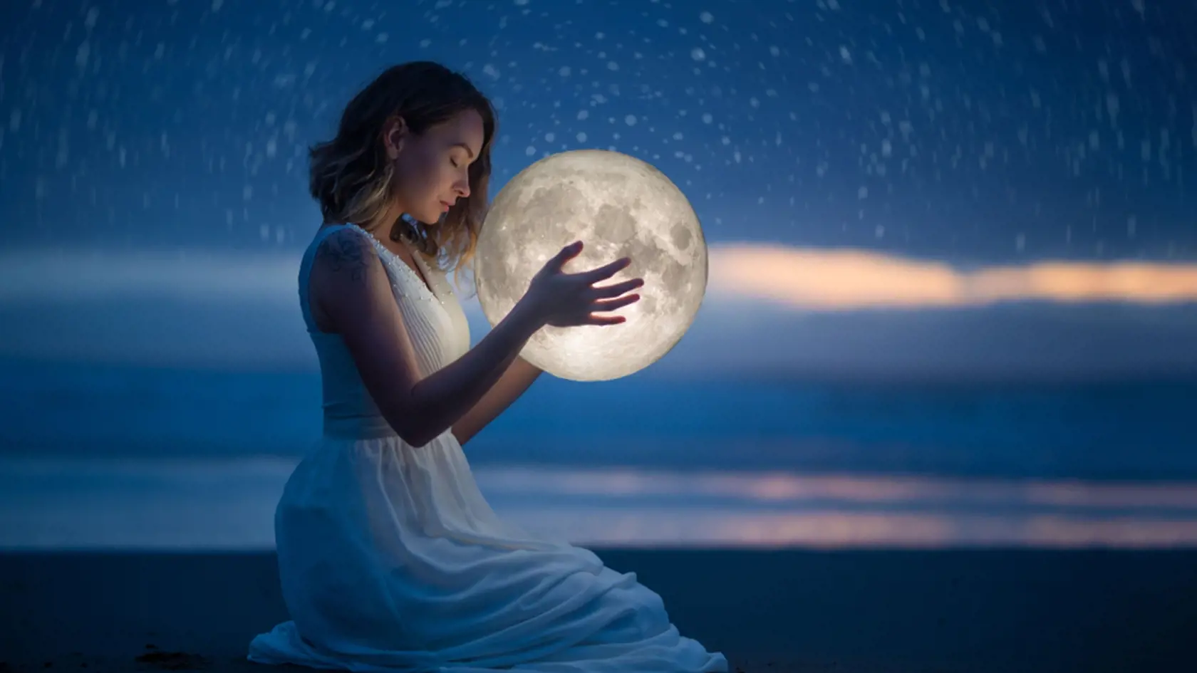 Delicate,Photography,,Astrology,,Women's,Magic.,Beautiful,Attractive,Girl,On,A