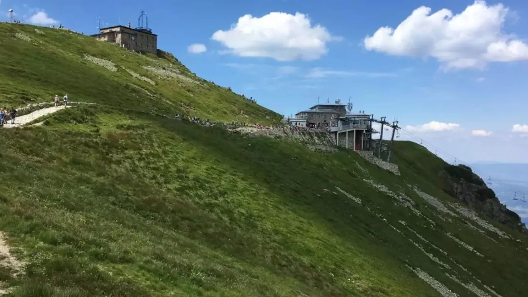 Lanovka na Kasprov vrch v Poľských Tatrách.