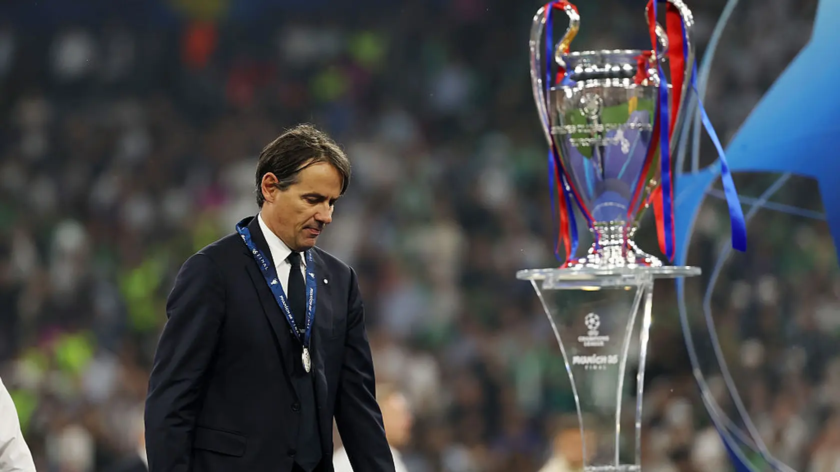 Nešťastný Inzaghi po trpkej prehre s PSG.