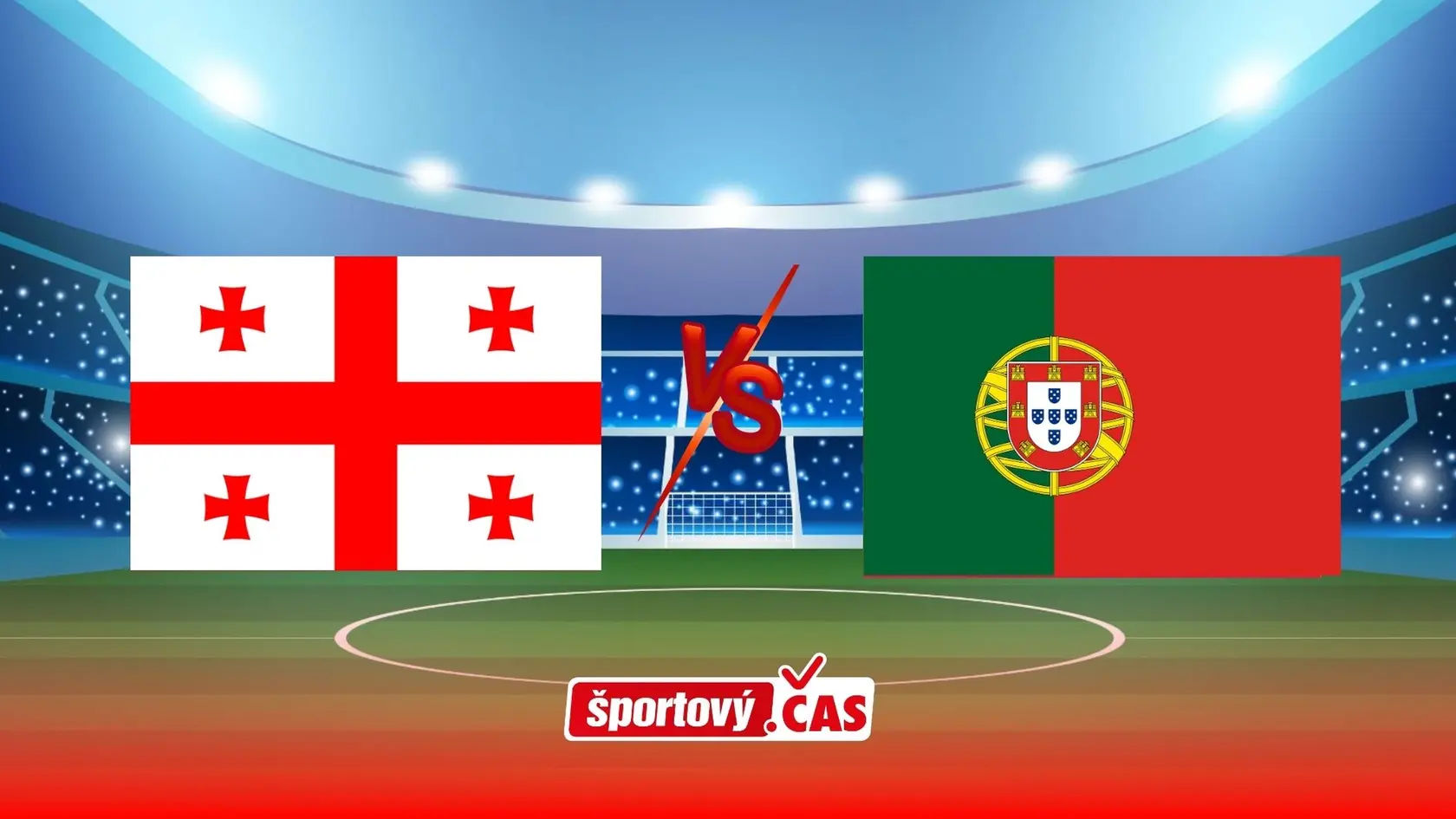 Online prenos zo zápasu EURO U 21 vo futbale medzi Gruzínskom a Portugalskom.