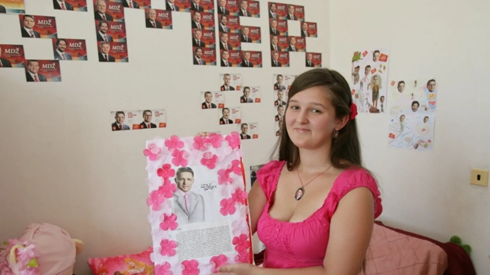 ŠKOLSKÝ PROJEKT:
Kristína ho venovala
predsedovi vlády.