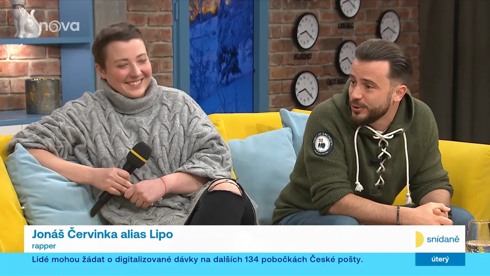 Január 2025: Anička bola začiatkom roka ako hosť v šou Snídaně. V tom čase už mala problém s hlasivkami a musela rozprávať do mikrofónu.