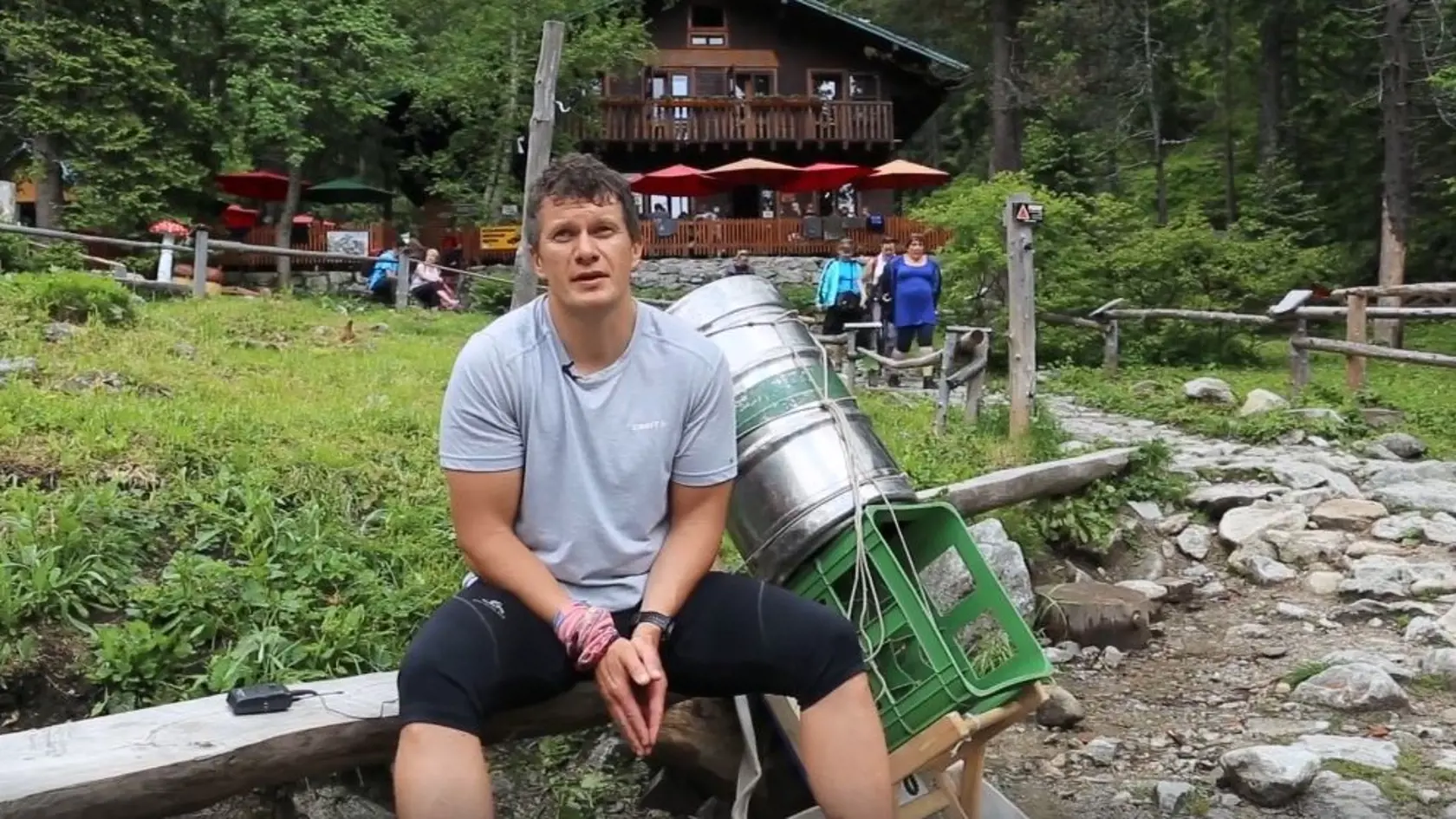 Po ukončení vynášky pred Zamkovského chatou.