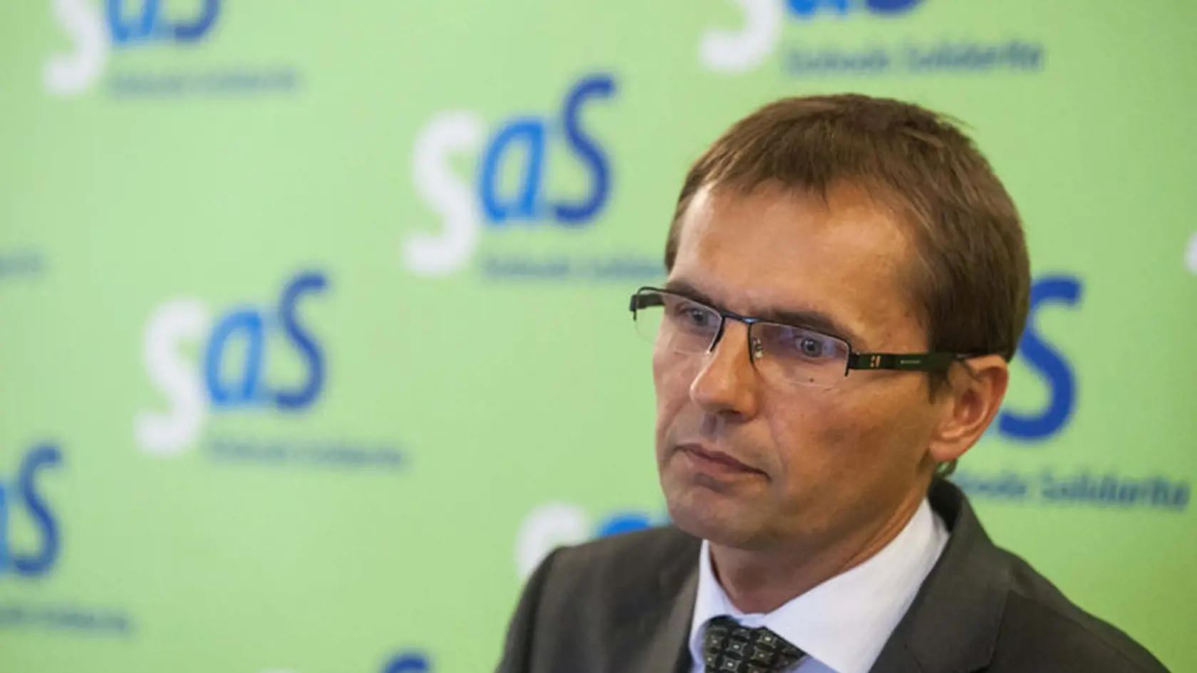 Podpredseda SaS Ľubomír Galko počas tlačovej konferencie.