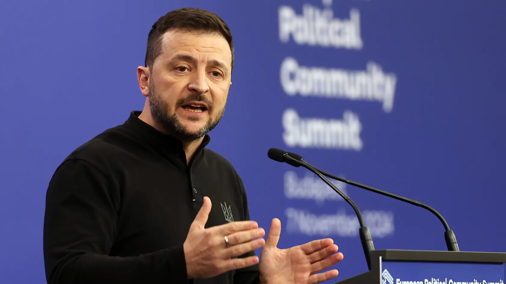 Na snímke ukrajinský prezident Volodymyr Zelenskyj.
