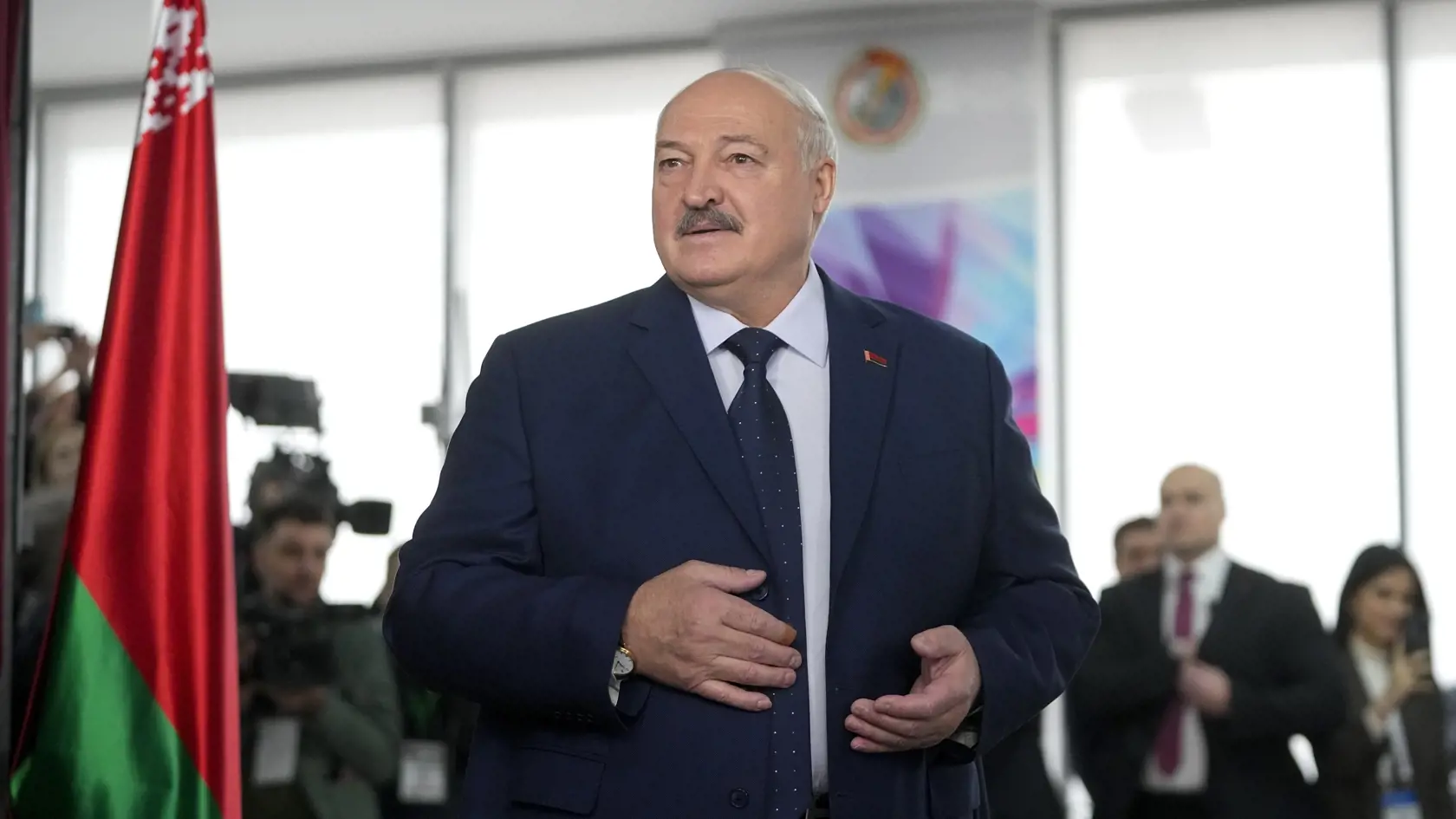 Úradujúci prezident Bieloruska Alexandr Lukašenko.