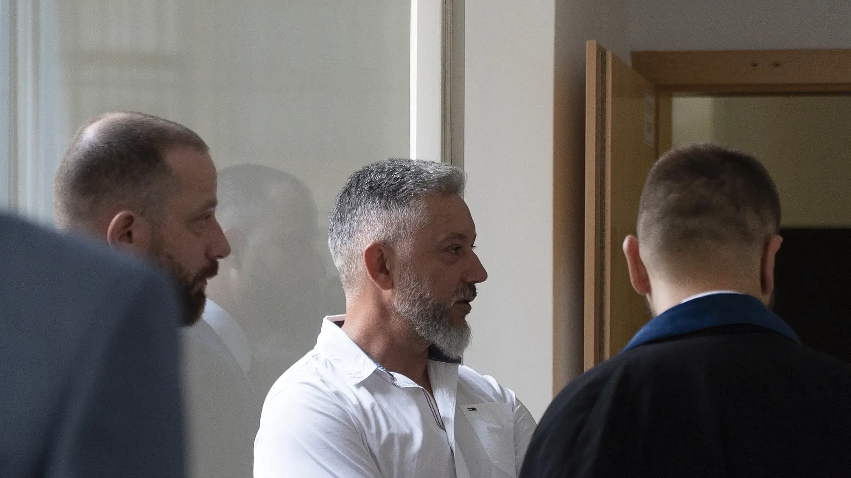 Bývalá šéf protikorupčnej jednotky NAKA Róbert Krajmer na prvom pojednávaní v kauze Fatima na Okresnom súde 19. augusta 2022.
