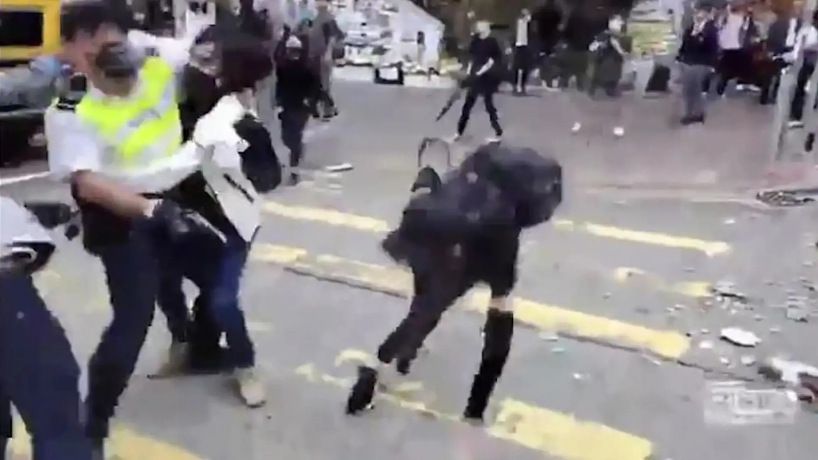 Krvavé protesty v Hongkongu