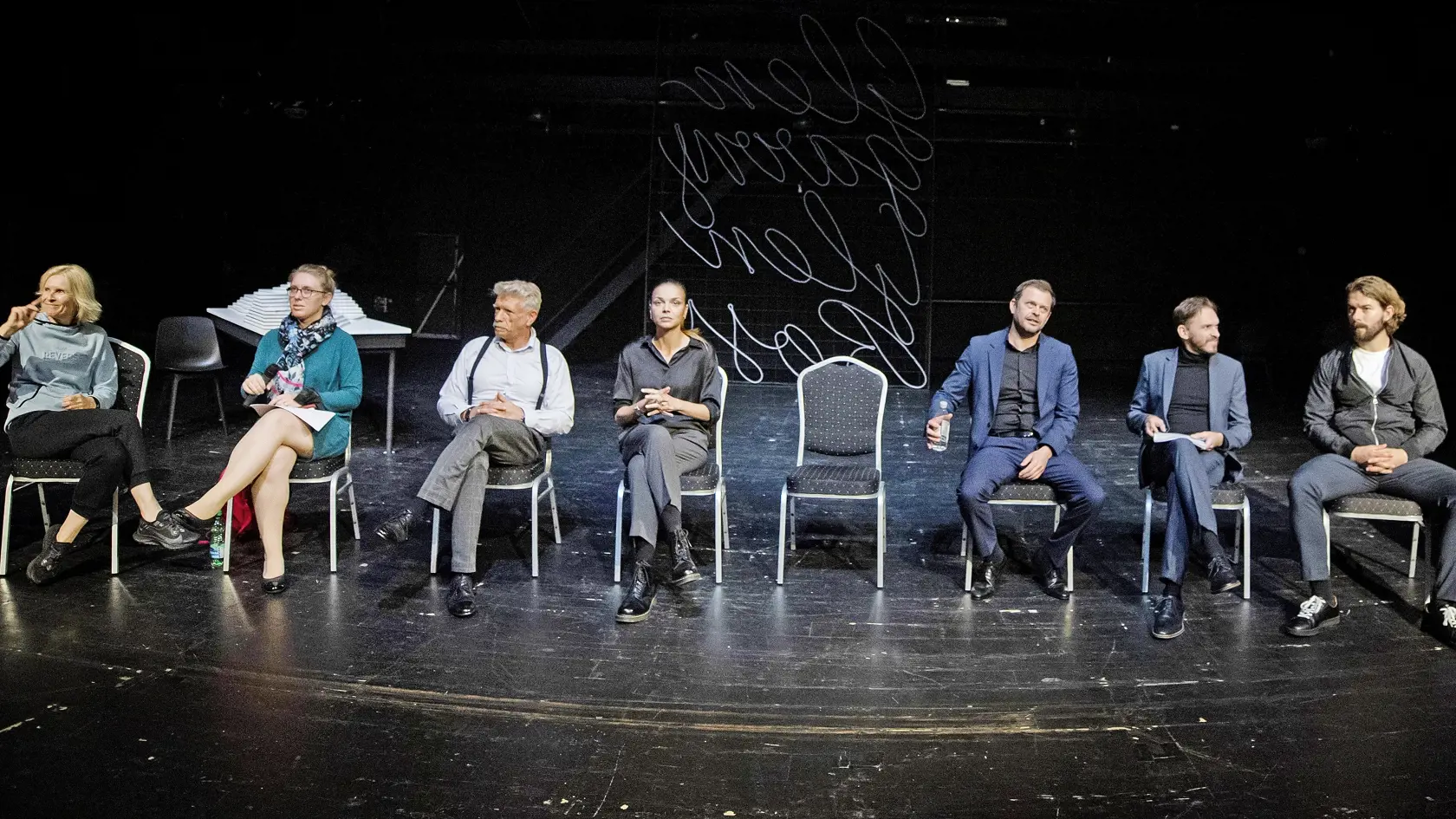 Na snímke herečka Petra Vajdová počas tlačovej konferencie k pripravovanej premiére inscenácie Davida Mameta Glengarry Glen Ross.