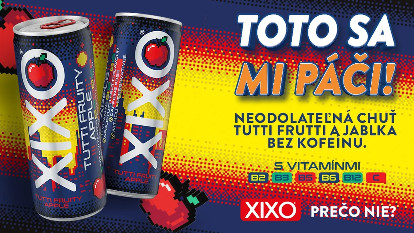 XIXO predstavuje príchuť tutti fruity + jablko