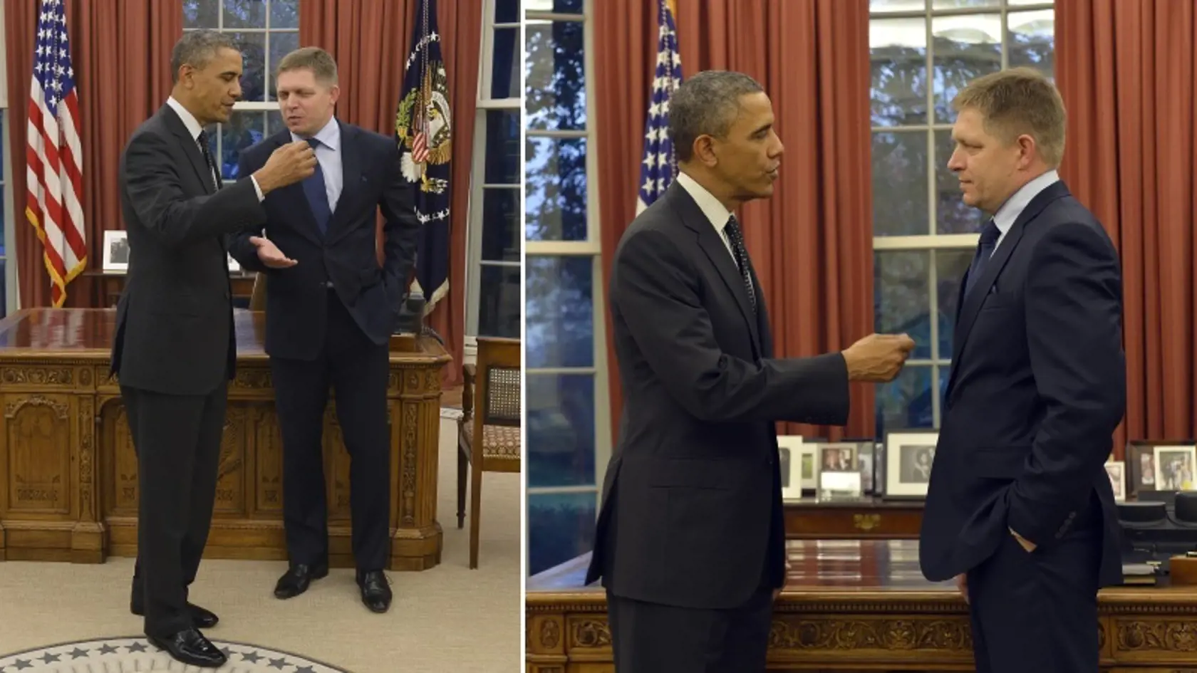 Slovenský premiér Robert Fico sa stretol s americkým prezidentom Barackom Obamom.