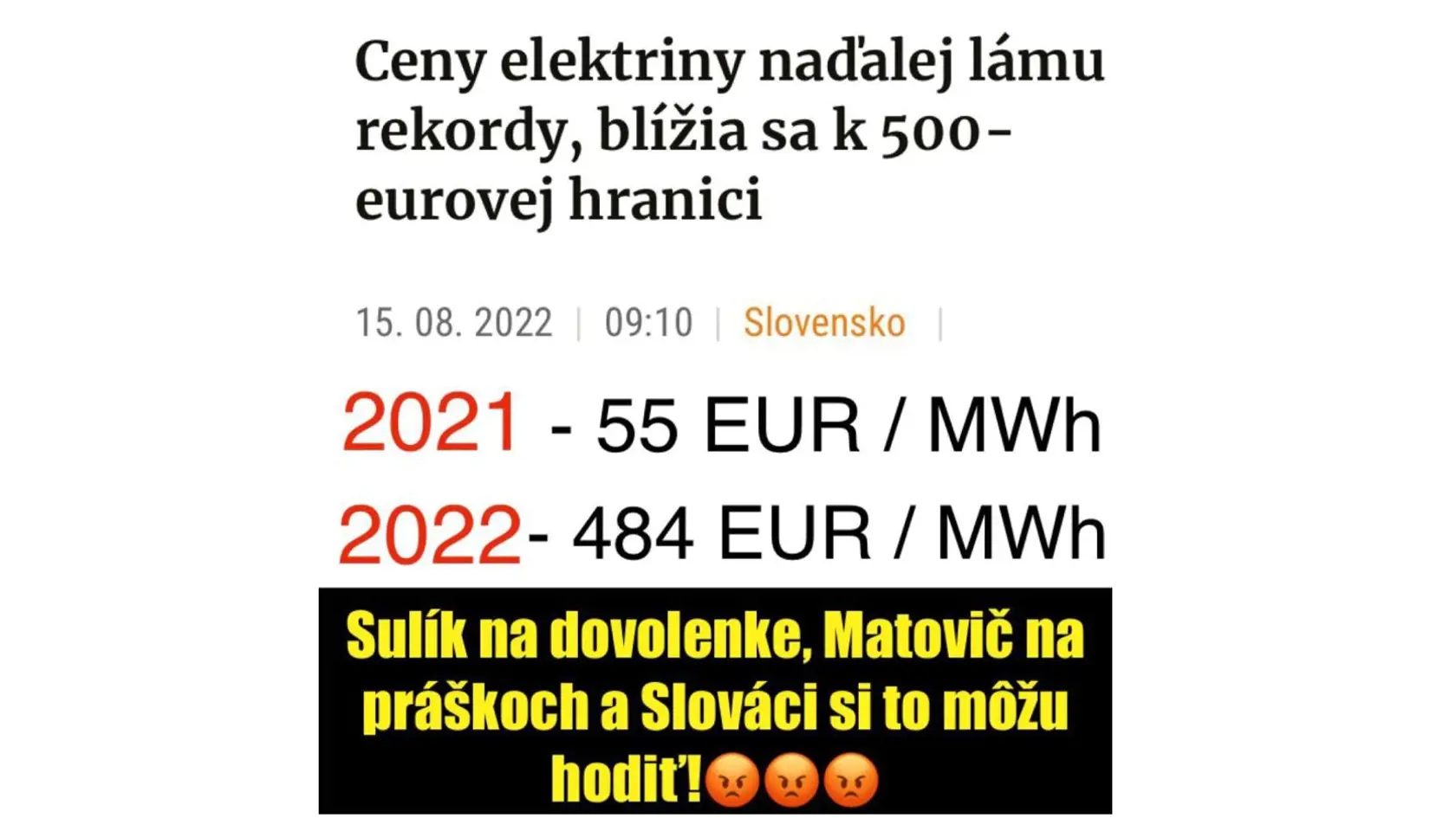 A takto to je vraj na Slovensku...