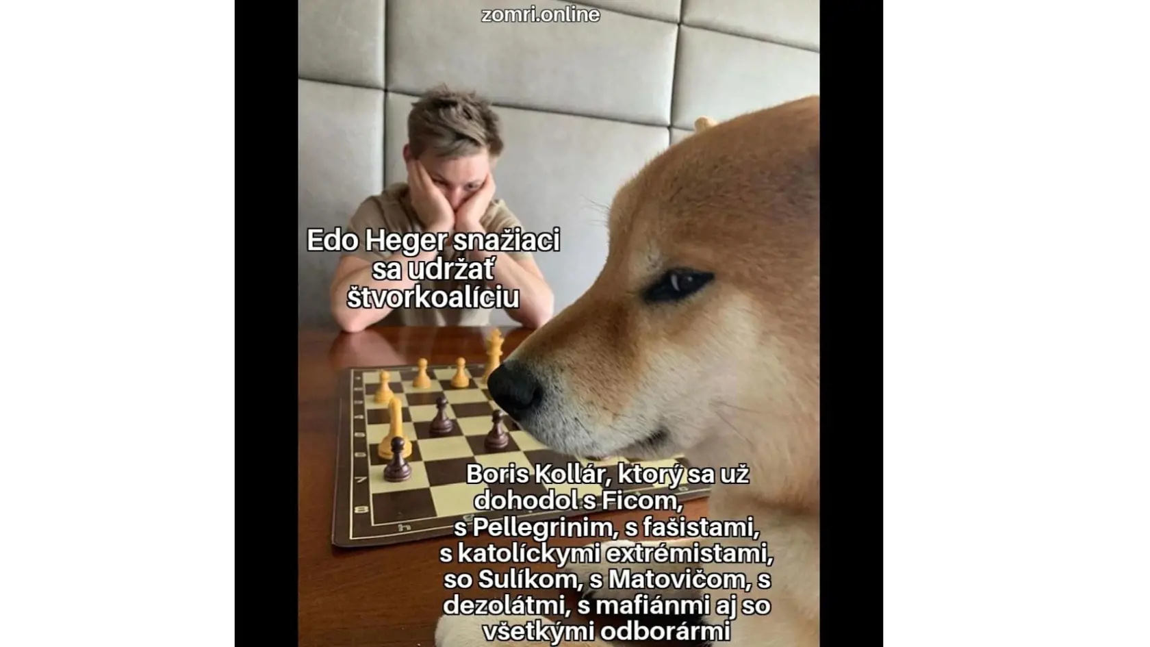 Šéf Sme rodina Boris Kollár to hrá podľa humoristov na všetky možné svetové strany.