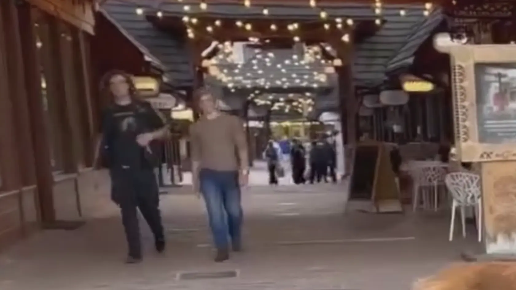 V Zakopanom sa medzi ľuďmi prechádzala laň s jeleňom.