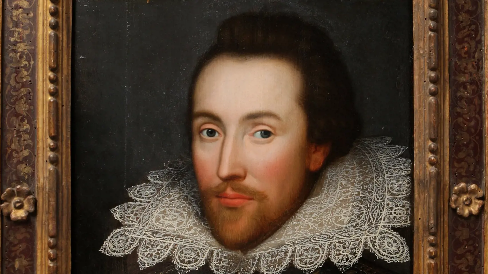 LONDON - MARCH 09:  A painting of William Shakespeare which is believed to be the only authentic image of Shakespeare made during his life is unveiled by The Shakespeare Birthplace Trust on March 9, 2009 in London, England. The recently discovered painting, which is believed to date from around 1610, depicts Shakespeare in his mid-forties. The portrait is due to go on display at The Shakespeare Birthplace Trust in Stratford-upon-Avon on April 23, 2009.  (Photo by Oli Scarff/Getty Images)