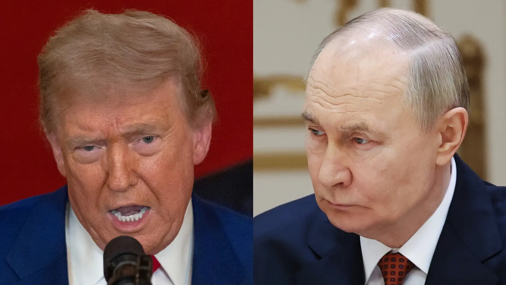Prezident USA Donald Trump a ruský prezident Vladimir Putin.