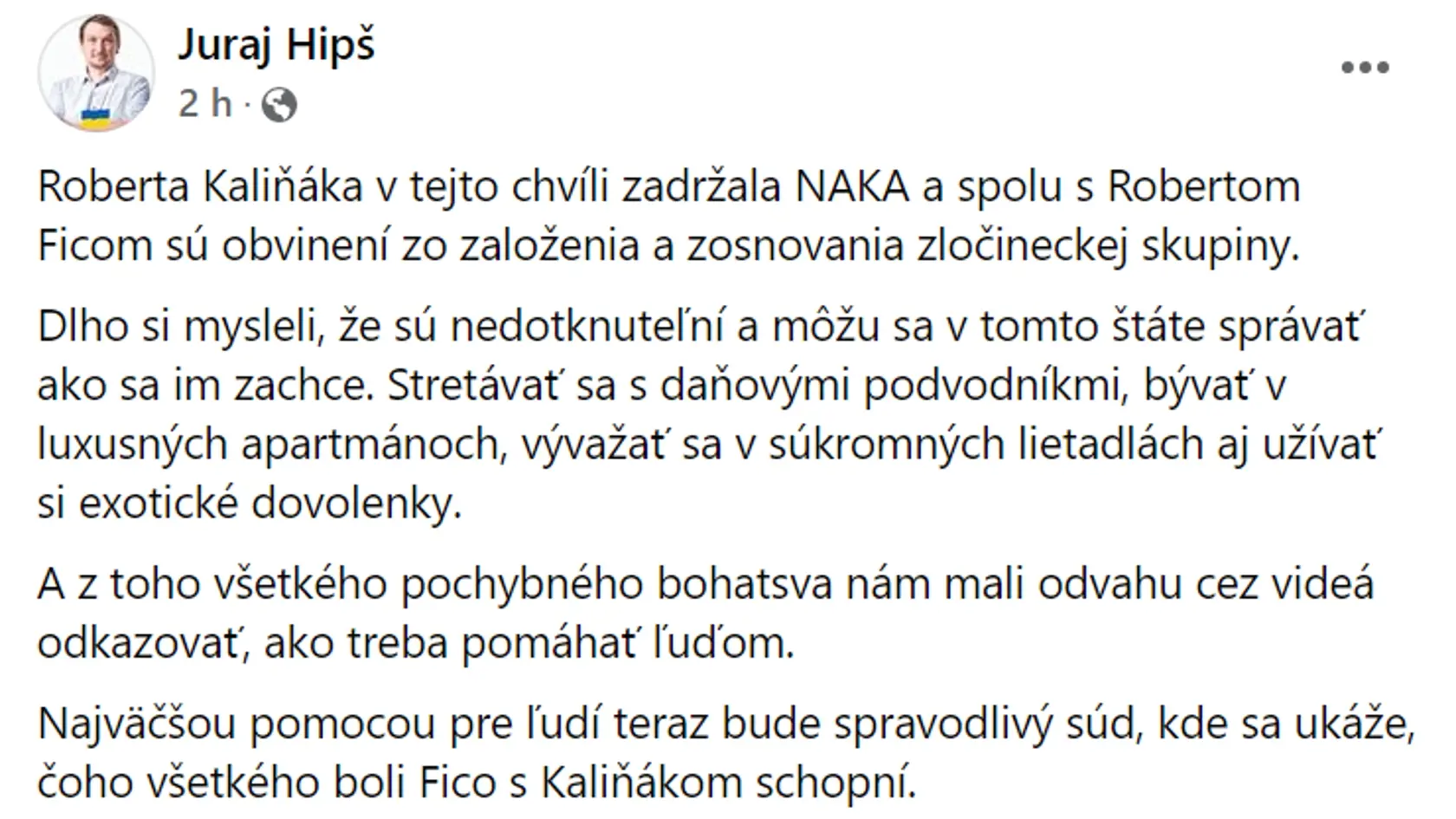 Reakcie politikov na zadržanie Kaliňáka a jeho obvinenie spoločne s Robertom Ficom.