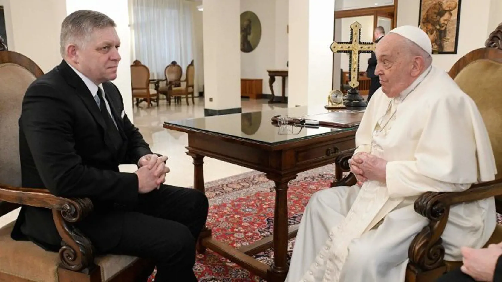 Premiér Robert Fico sa stretol s pápežom Františkom. 