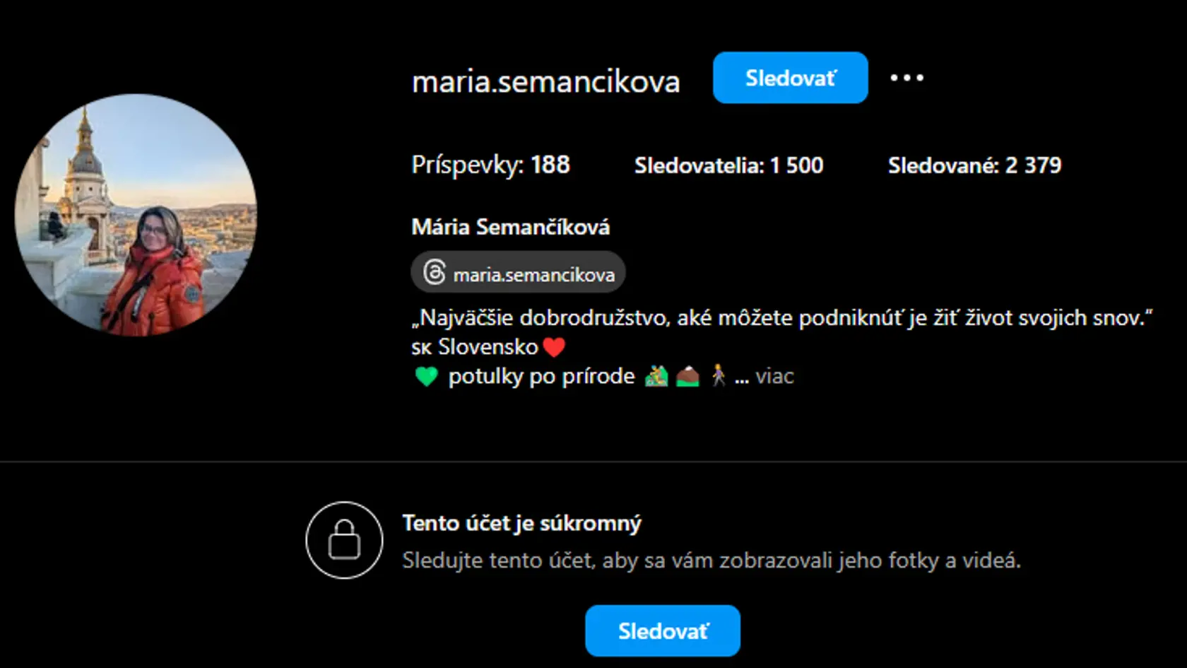 Na Instagrame bola učiteľa obľúbená. Jej profil ukazuje, čo mala najradšej. 