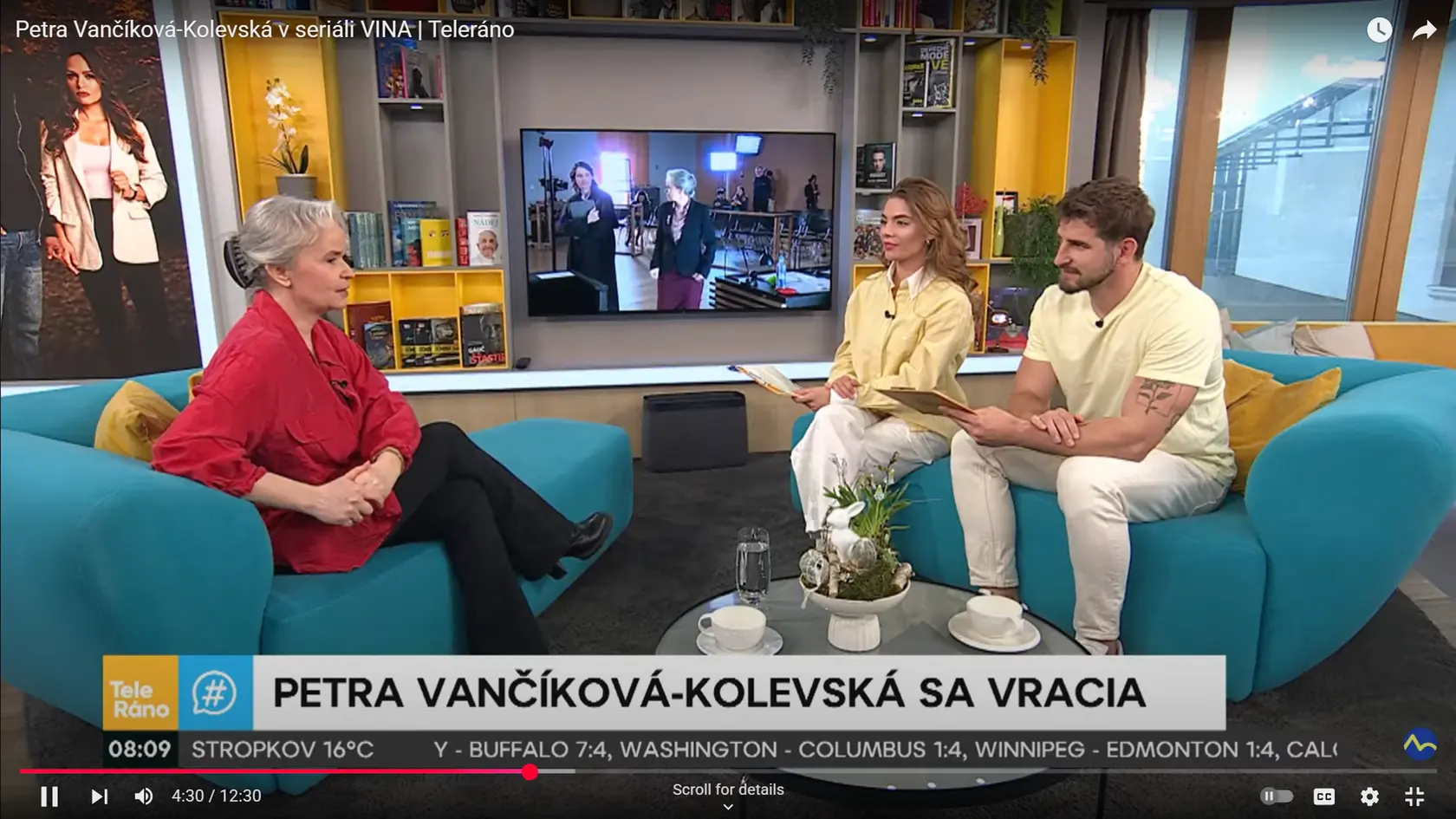 Petru Vančíkovú-Kolevskú vyspovedali v markizáckom Teleráne Simona a Marek.