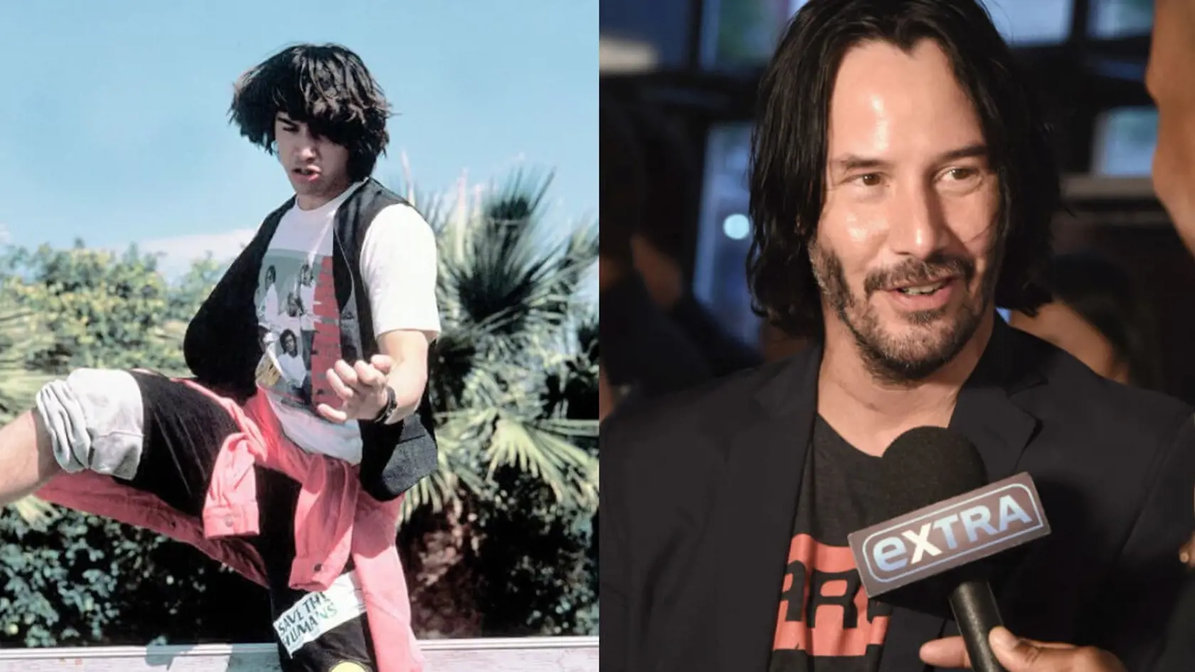 Keanu Reeves vo filme Skvelé dobrodružstvo Billa a Teda: Mal 26 rokov, ale hral stredoškoláka.
