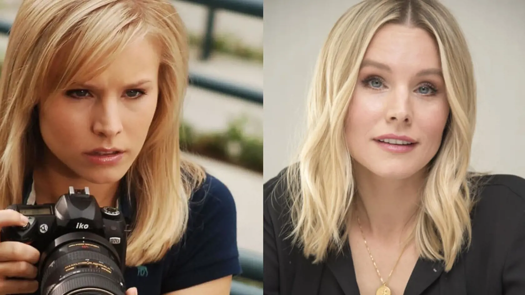 Kristen Bell v seriáli Veronica Mars: Mala 24, keď začala hrať úlohu stredoškolskej detektívky.