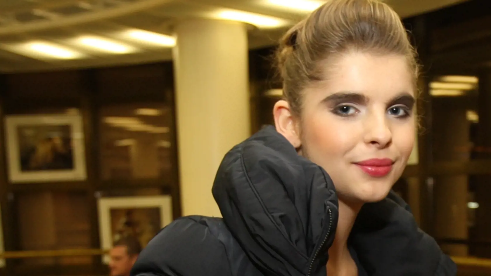 Modelka Ema Mullerova na modnej prehliadke v Nitre.