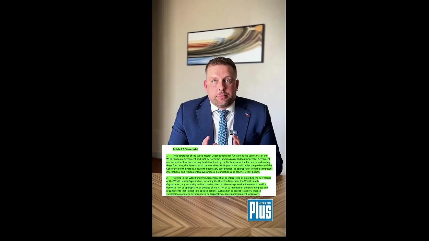Minister zdravotníctva Šaško reaguje na schválenie pandemickej dohody