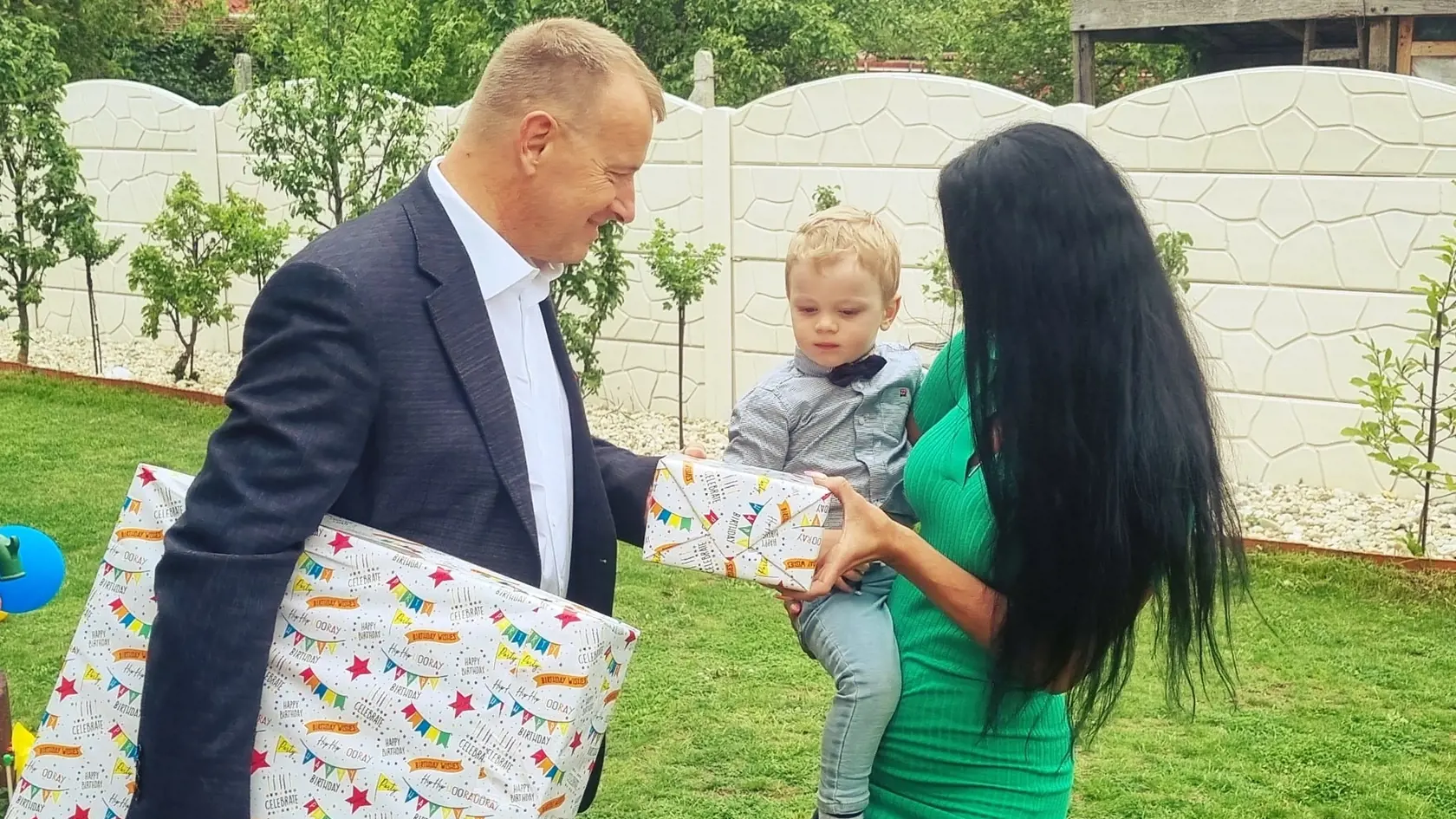 Na oslave Markusových narodenín nechýbal aj jeho otec Boris Kollár.