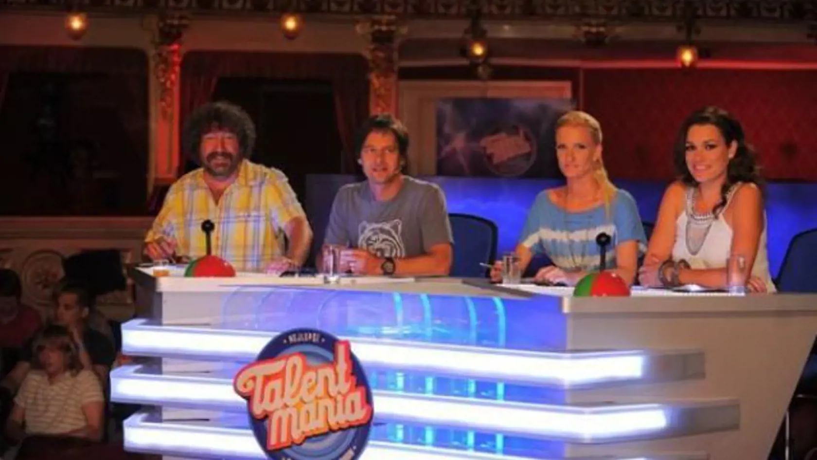 Porotcovia Talentmanie: zľava: Zdeněk Troška, Pavol Habera, Adela Banášová, Alena Šeredová.