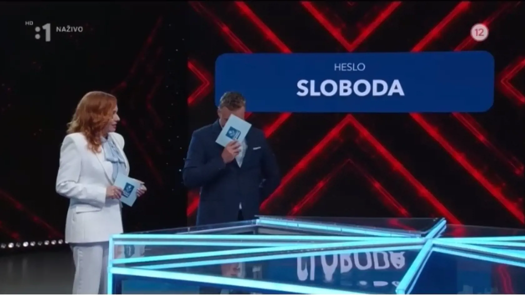 Vera a Marcel počas prvého nedeľného žrebovania, kedy prišla Zuzana o výhru 400 000.