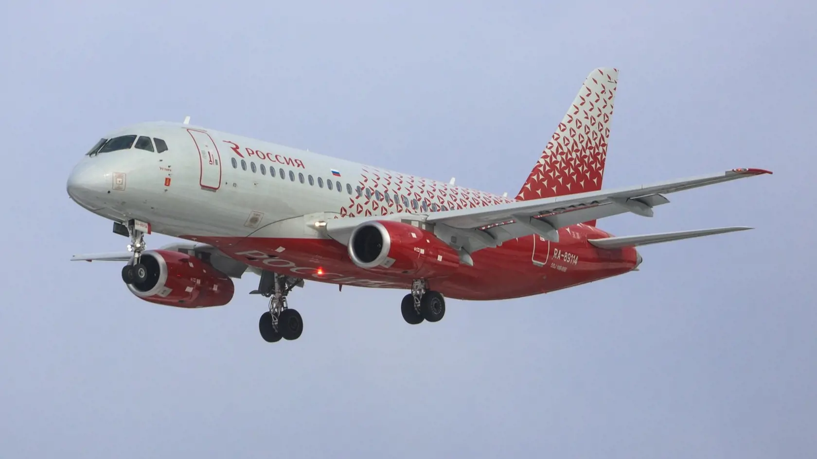 Ruské lietadlo Superjet 100