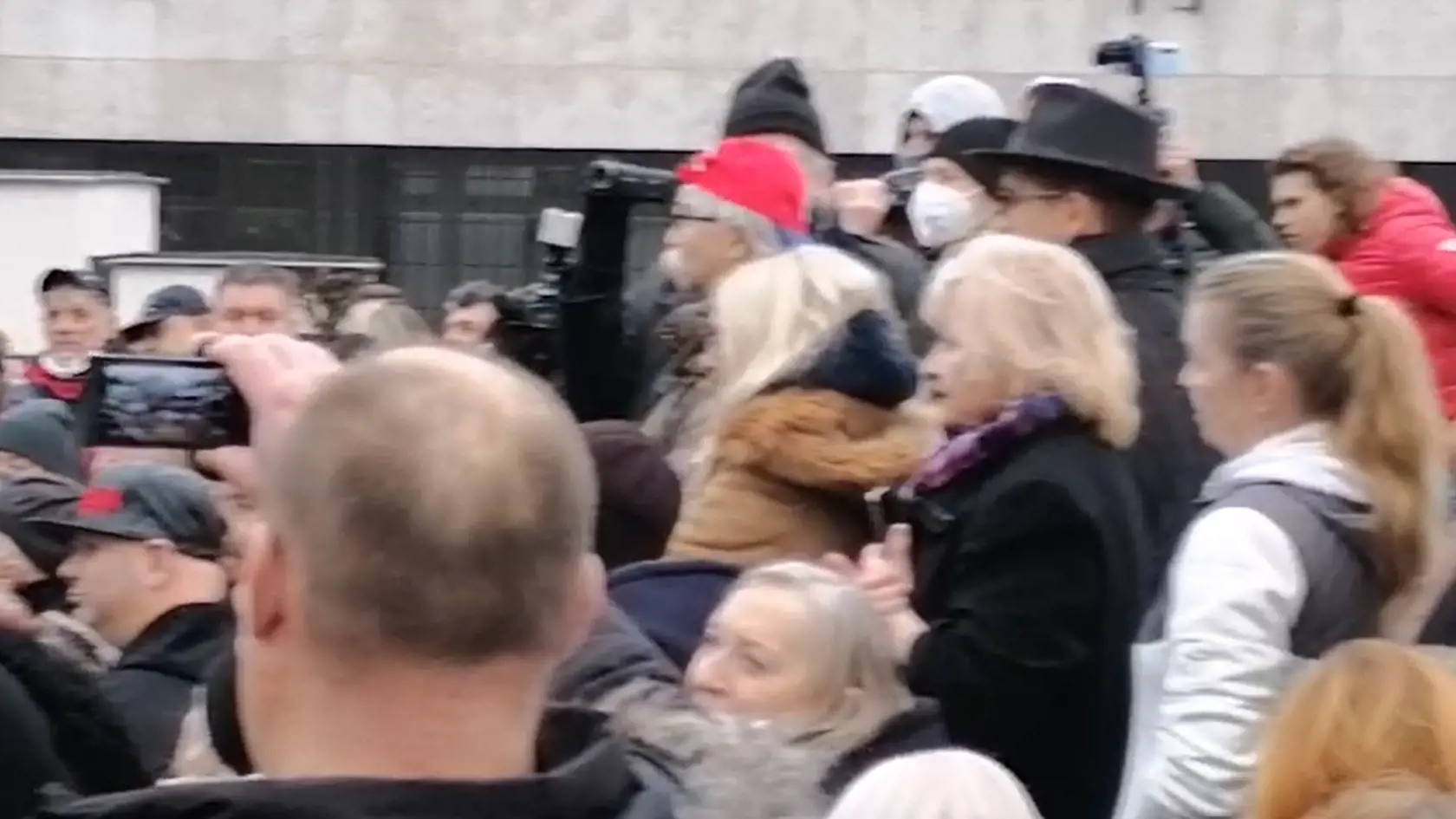 Protivládne protesty v Bratislave.