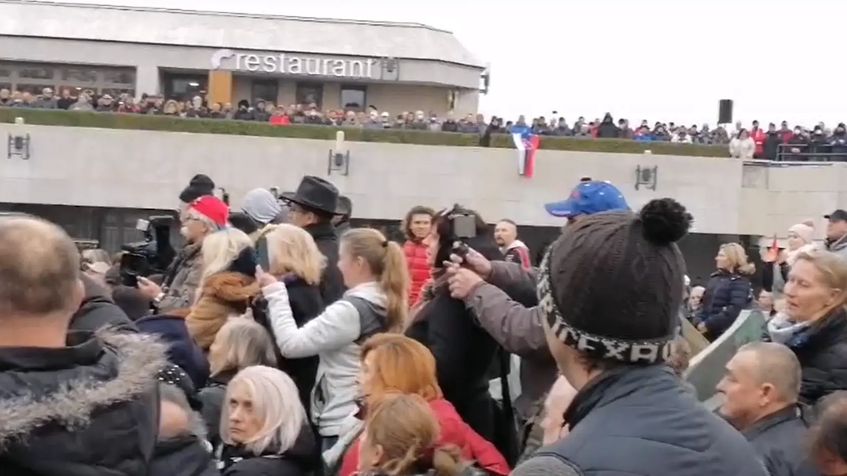 Protivládne protesty v Bratislave.