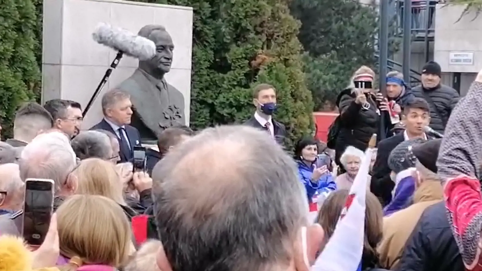 Protivládne protesty v Bratislave.